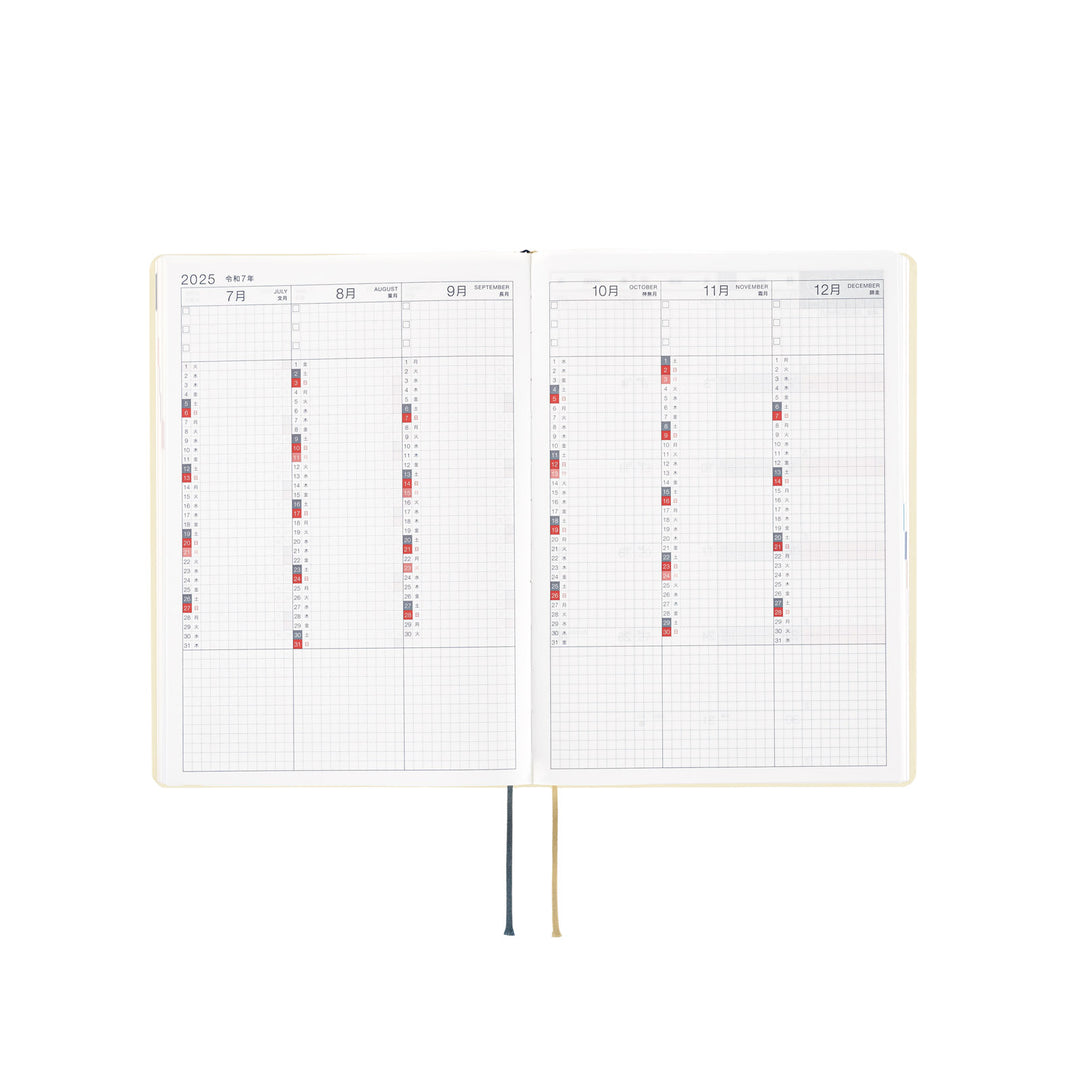 Hobonichi Techo 2025 A5 HON Planner | Slash Ivory | English