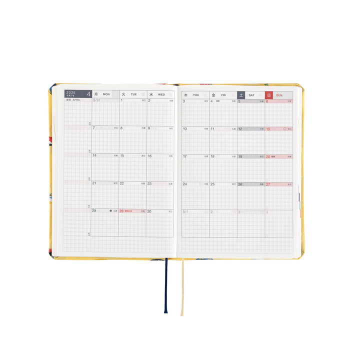 Hobonichi Techo 2025 A6 HON Planner | Bow & Tie: Sushi | English