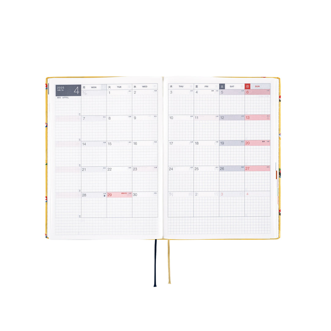 Hobonichi Techo 2025 A5 HON Planner | Bow & Tie: Sushi | English