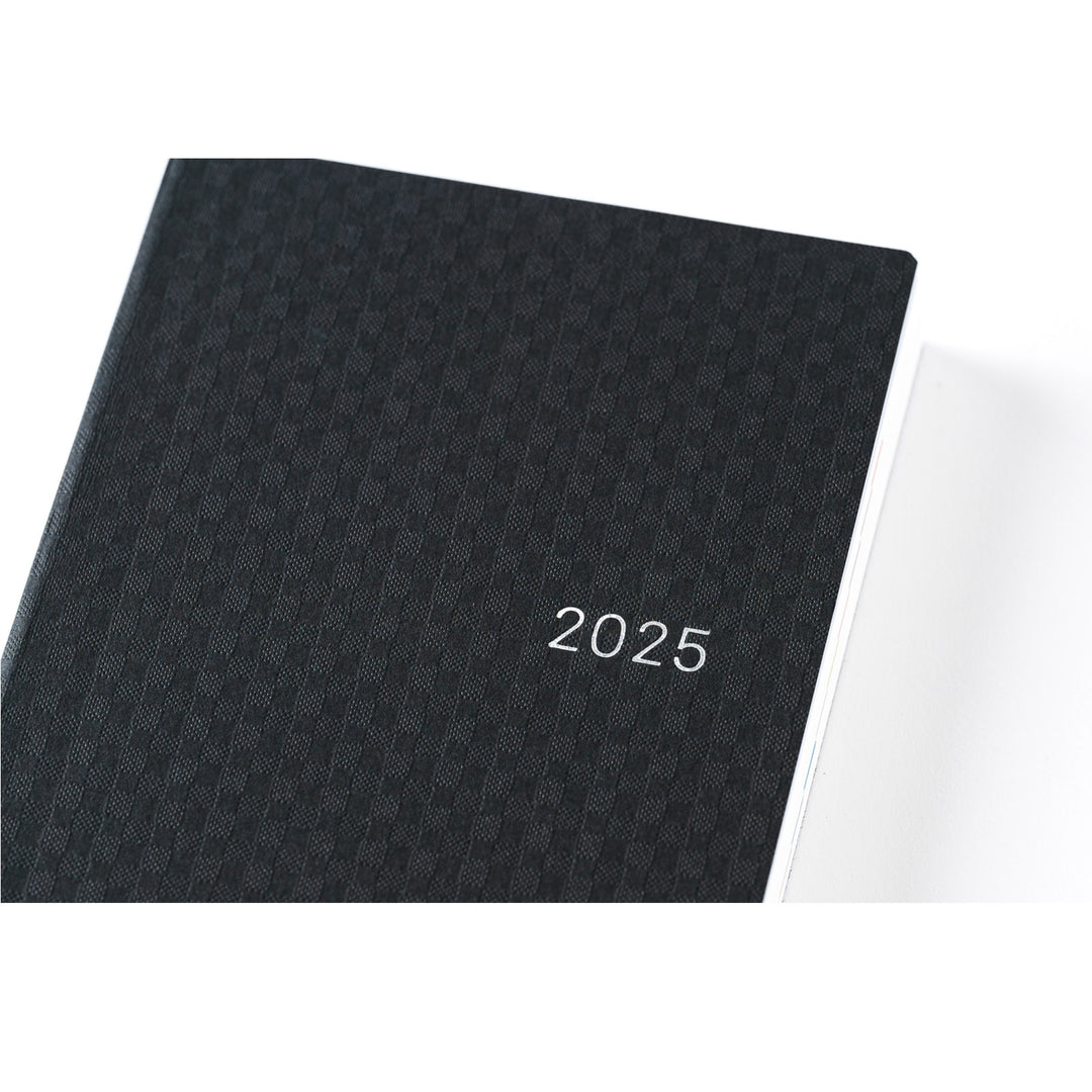 Hobonichi Techo 2025 A6 HON Planner | Paper Series: Black Gingham | English