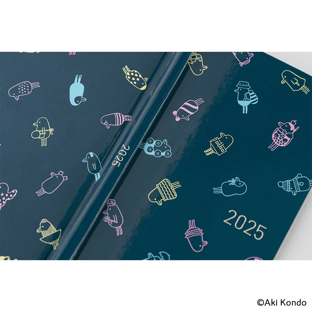 Hobonichi Techo 2025 APRIL Starts Weeks Planner | Hobotoridori: Sparkling Hobotoridori  | Japanese