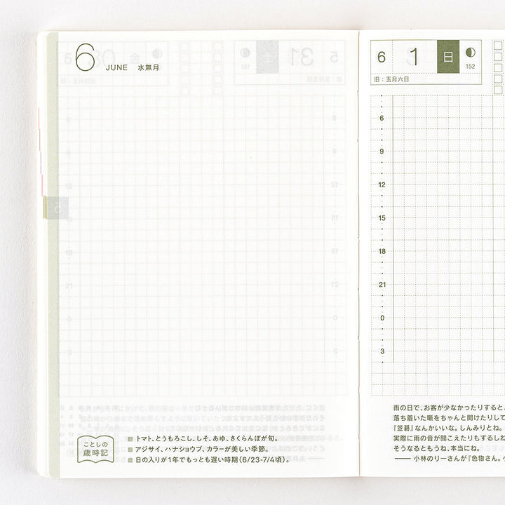 Hobonichi Techo 2025 A6 Original Planner | Book Only | April Start | Japanese