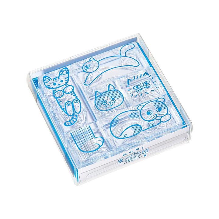 Cat Crystal Clarity Stamp Set | Hitotoki Kori Jirushi Series