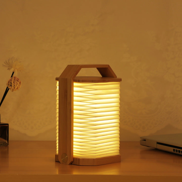 Smart Origami Lamp | Walnut