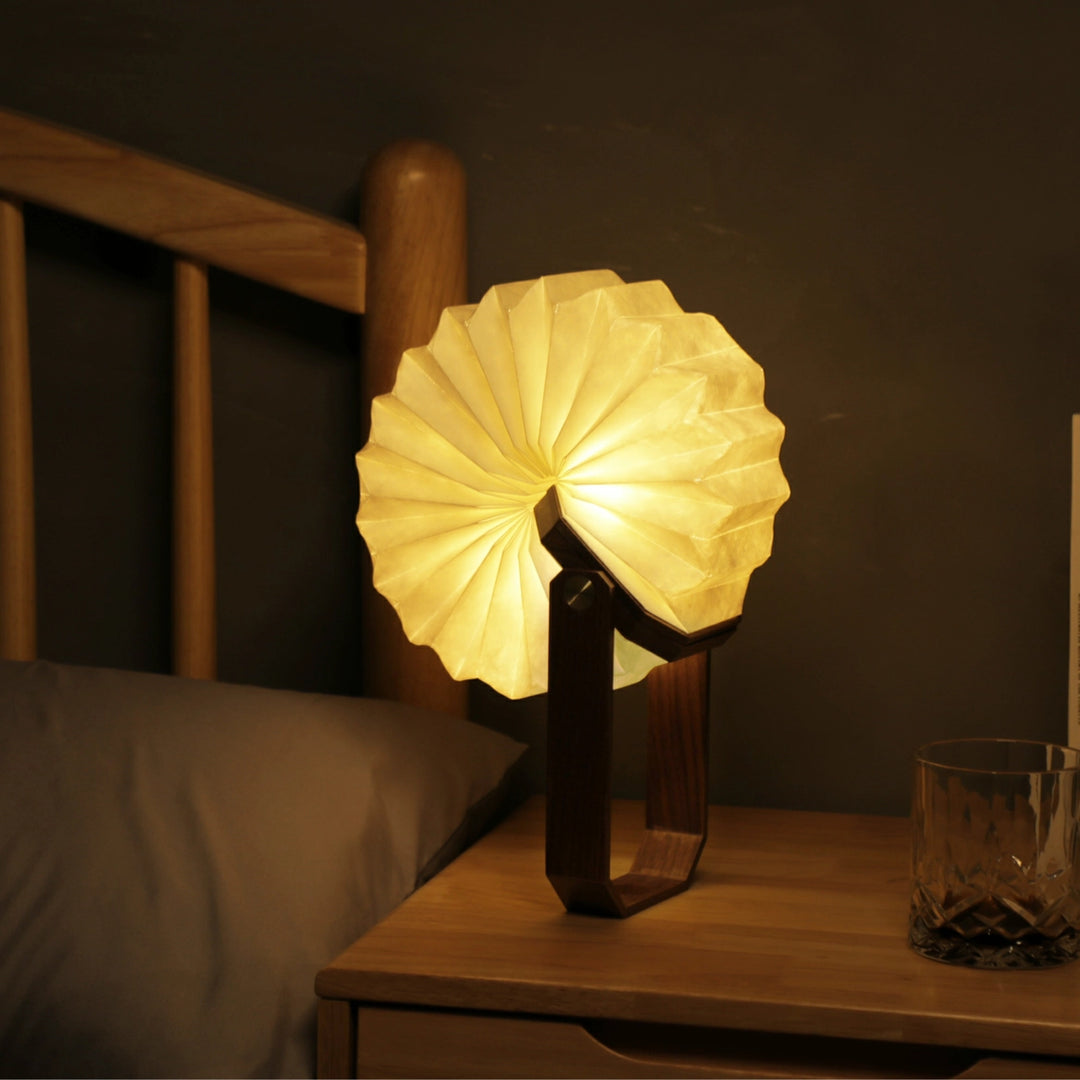 Smart Origami Lamp | Walnut