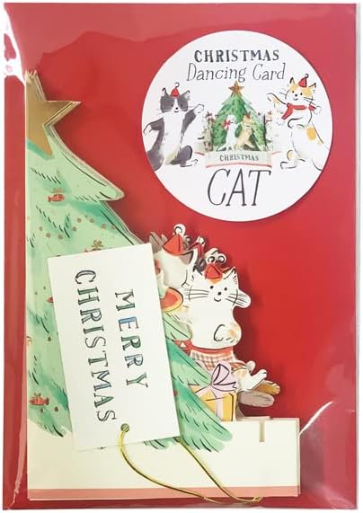 Dancing Cats Pop Card | Holiday Card