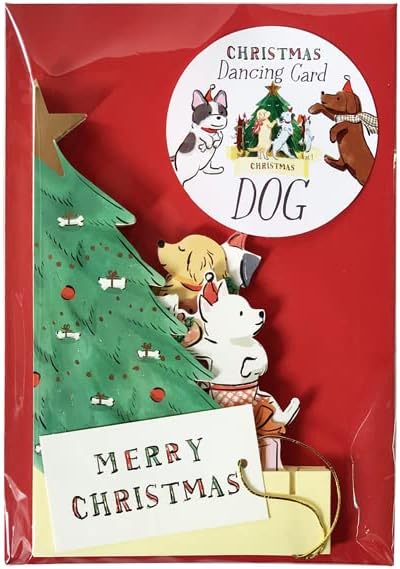 Dancing Dogs Pop Card | Holiday Card