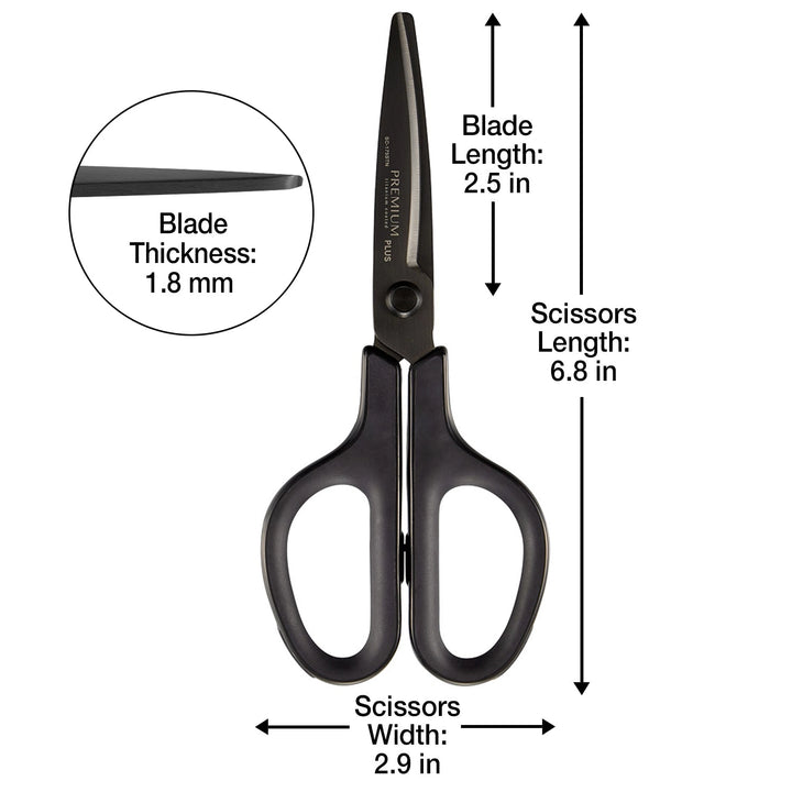 Premium Titanium Coated Curved Blade Scissors | Limited Edition