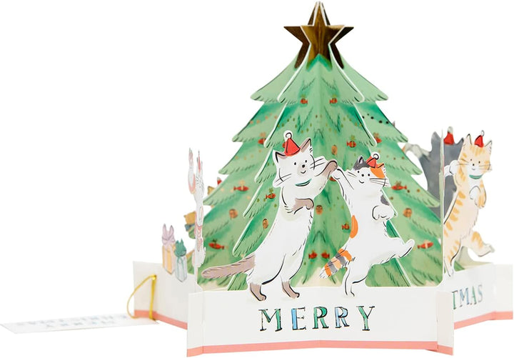 Dancing Cats Pop Card | Holiday Card