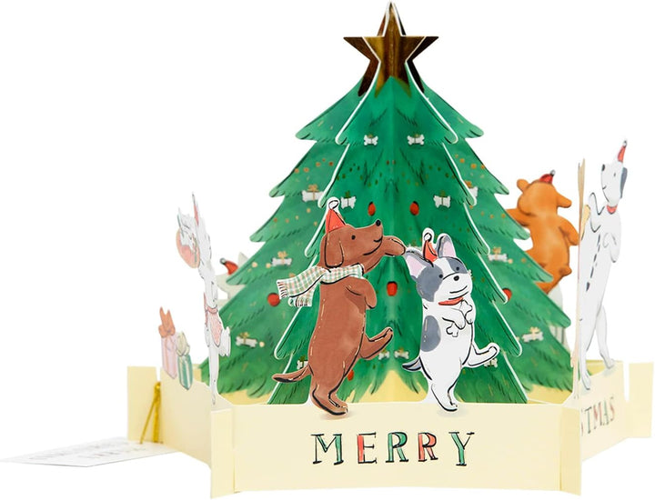 Dancing Dogs Pop Card | Holiday Card