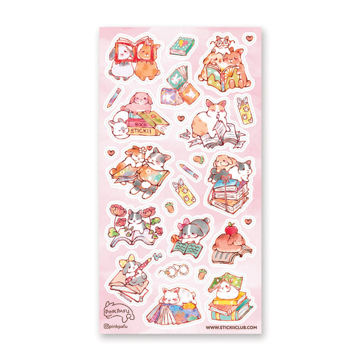 Bookish Bunnies Sticker Sheet