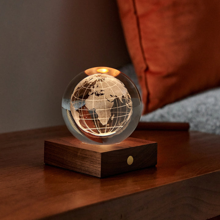 Amber Crystal Light | World Globe