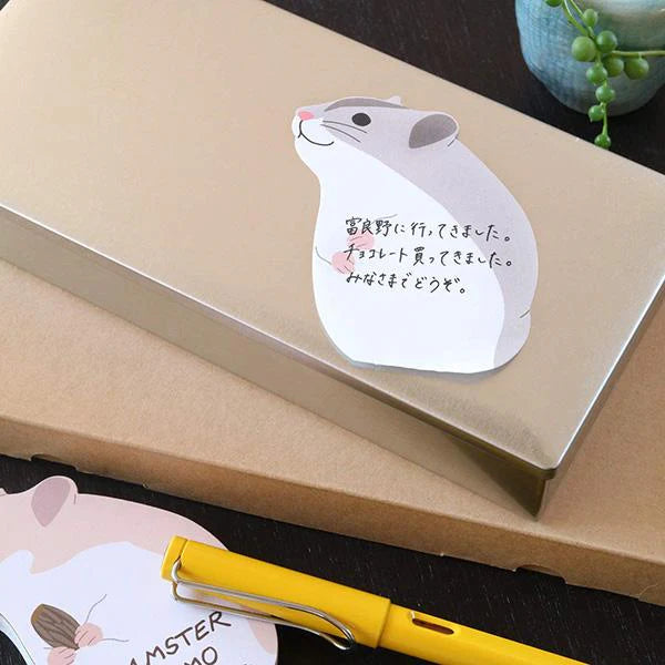 Hamster Animal Die-Cut Memo Book