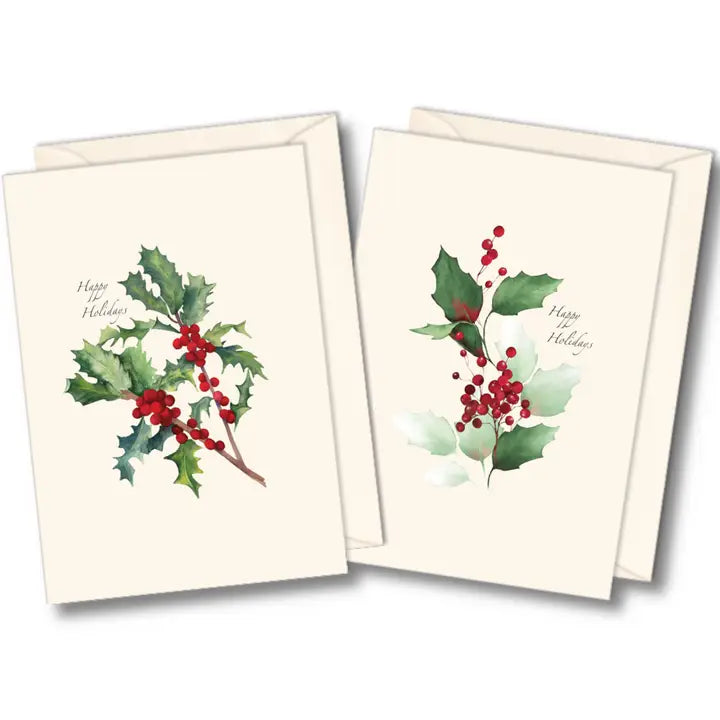 Christmas Holly | 8 Card Set