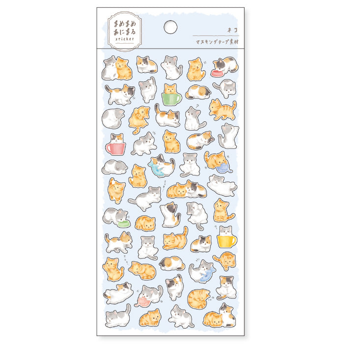 Playful Cat Sticker Set