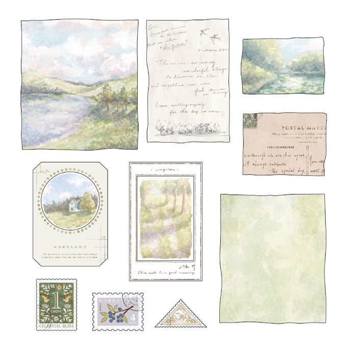 Dappled Sunlight Landscape Sticker Set