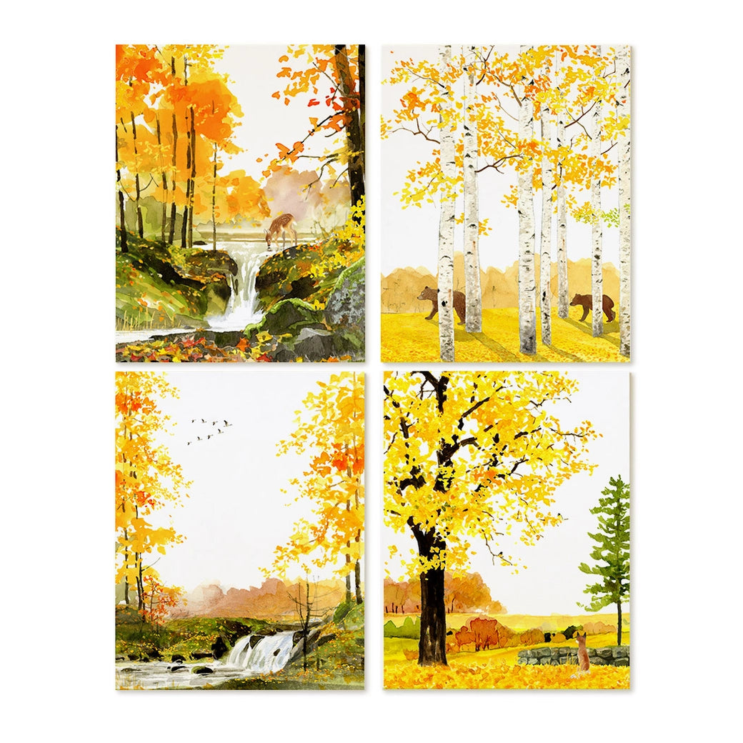 Golden Woods | Assorted 8 Card Set