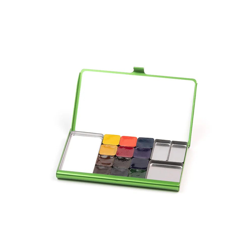 TRAVEL & SKETCH Green Pocket Explore Palette Plus | TRC USA x Art Toolkit | Limited Edition