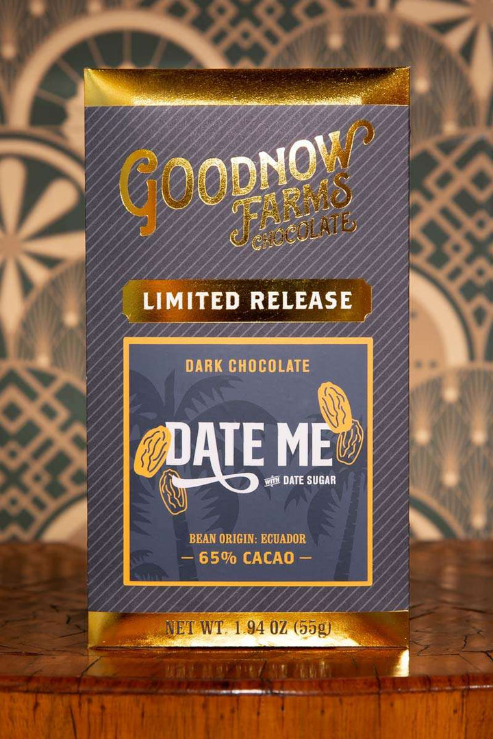 "Date Me" Dark Chocolate Bar with Date Sugar | Limited Edition