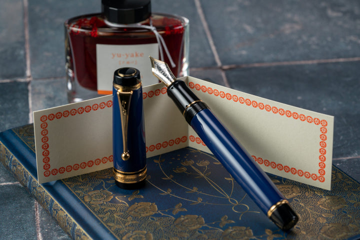 Custom Urushi Prussian Blue Fountain Pen