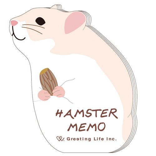 Hamster Animal Die-Cut Memo Book