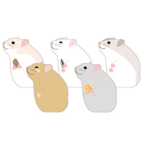 Hamster Animal Die-Cut Memo Book