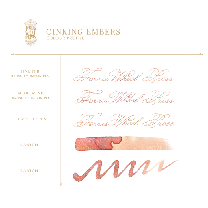 Oinking Embers | Fountain Pen Ink | FerriTales | The Three Little Pigs