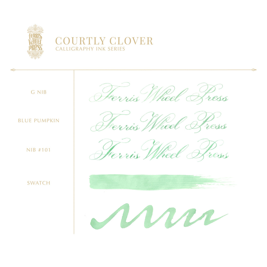 Courtly Clover | Calligraphy Ink