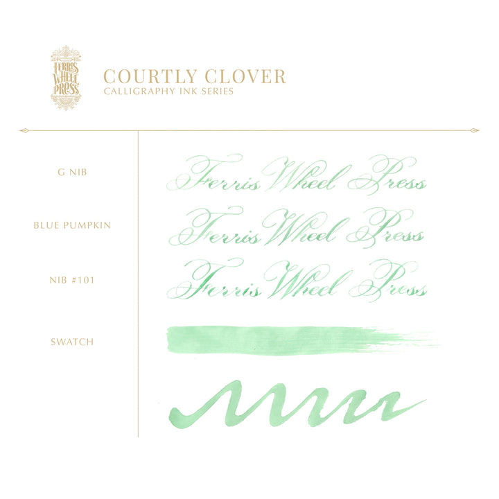 Courtly Clover | Calligraphy Ink