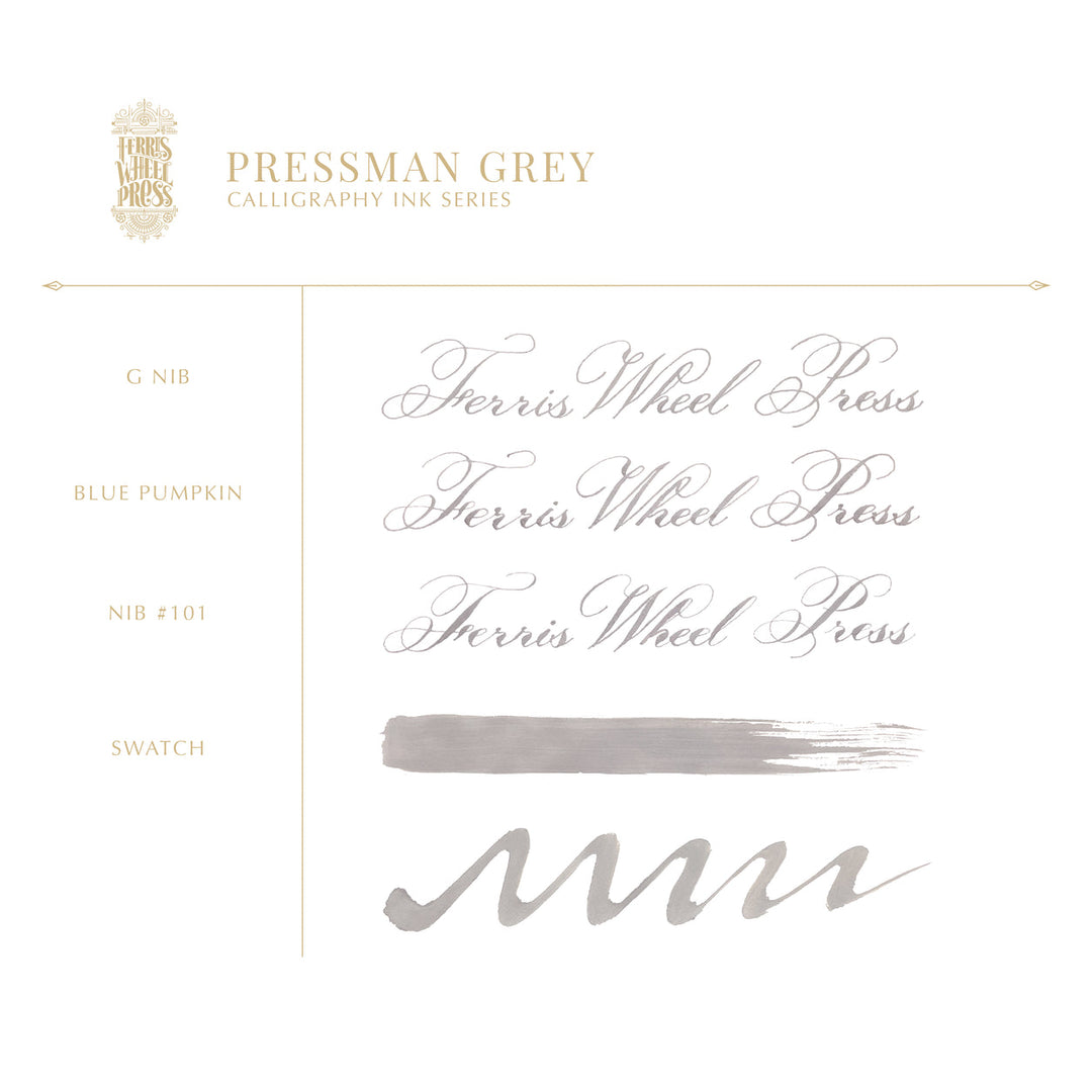 Pressman Grey | Calligraphy Ink