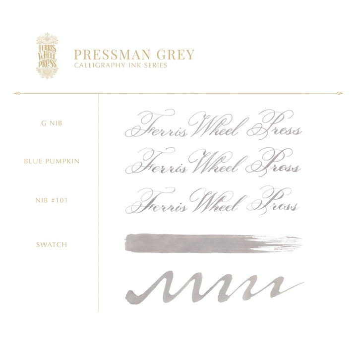 Pressman Grey | Calligraphy Ink