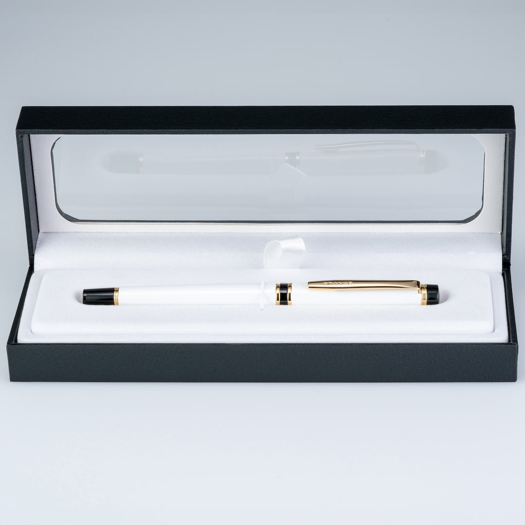 Grance Fountain Pen | White | 14k Gold Nib