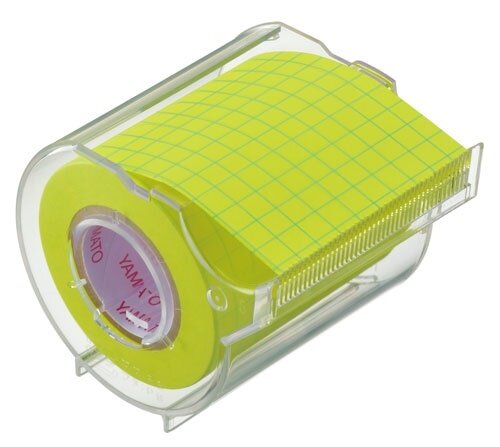 Grid Memo Sticky Roll with Dispenser