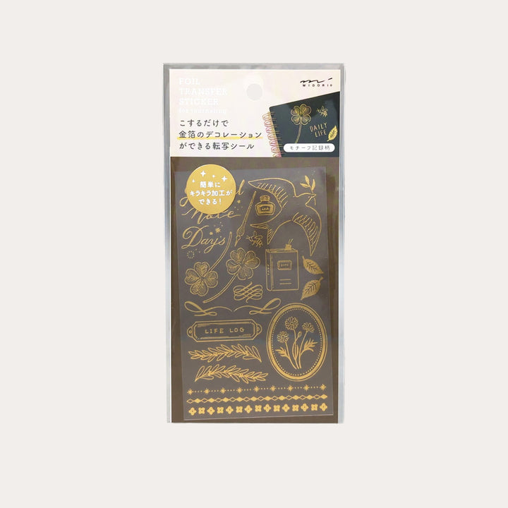 Motif | Gold Foil Transfer Stickers *