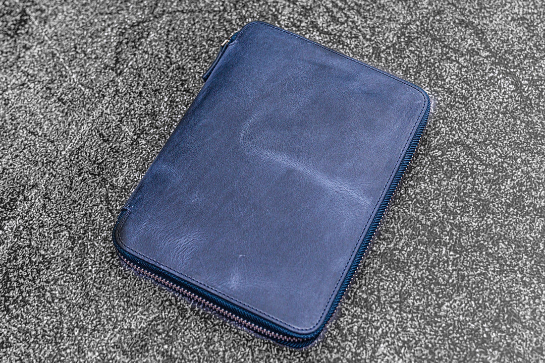 Zippered Leather Portfolio Case | A5 Notebook