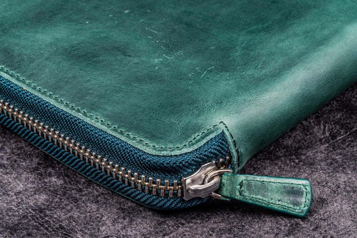 Zippered Leather Portfolio Case | A5 Notebook