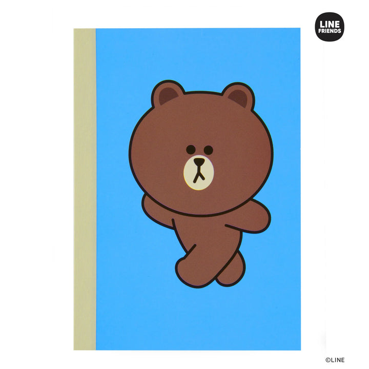 Line Friends Brown A6 Notebook