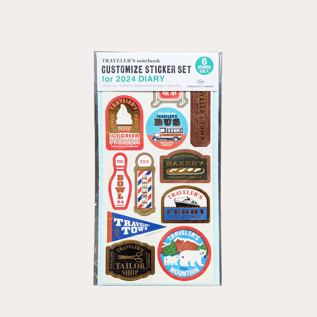 Traveler's Notebook 2024 Customized Sticker Set