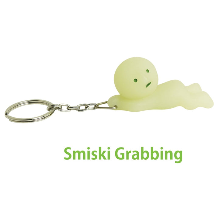 Smiski Keychain Grabbing