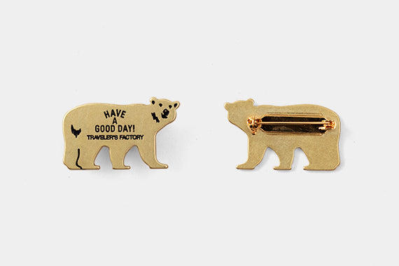 TRAVELER'S FACTORY Bear Brass Badge