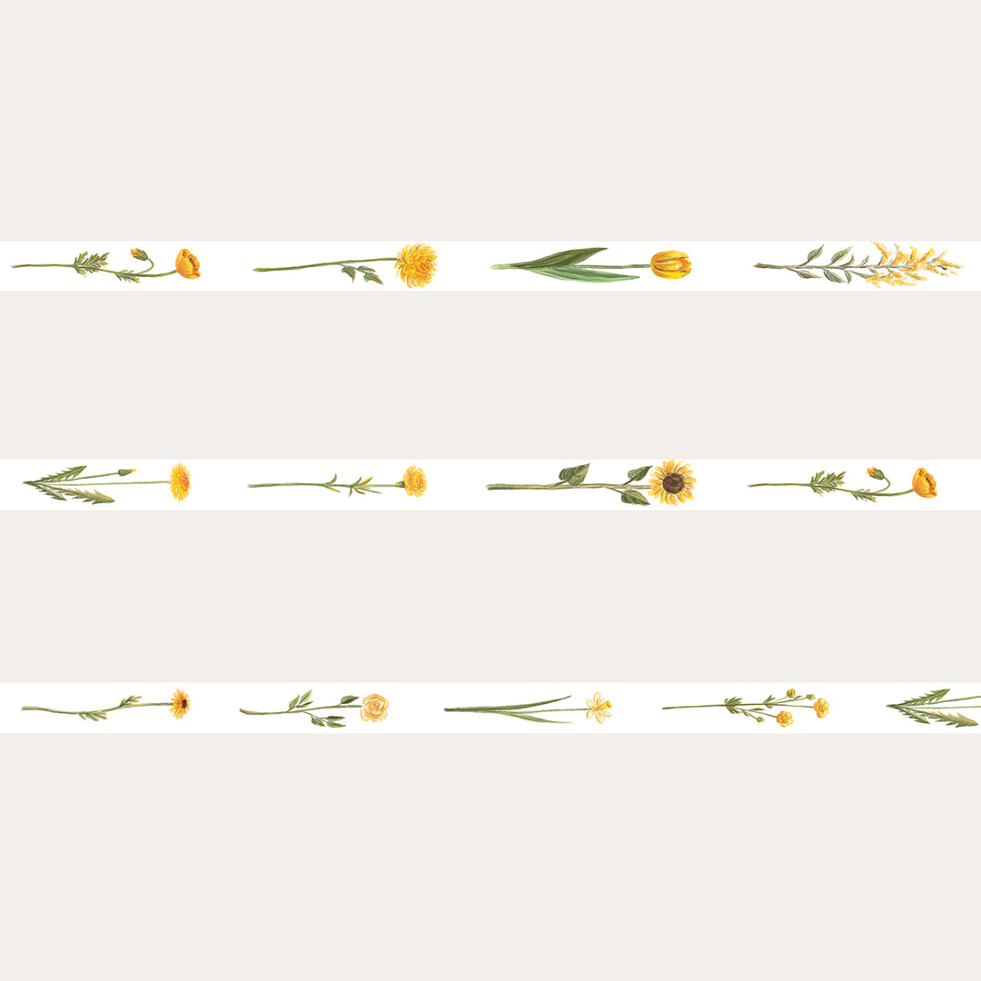 Sunny Flowers | Washi Tape