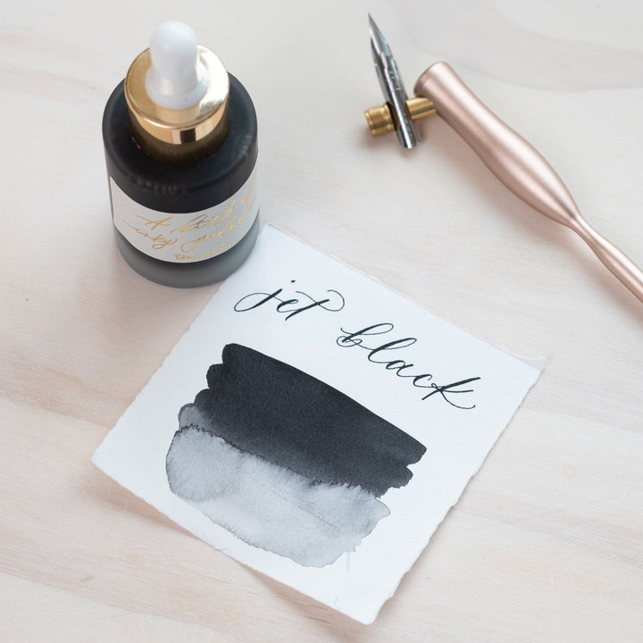 Jet Black Calligraphy Ink