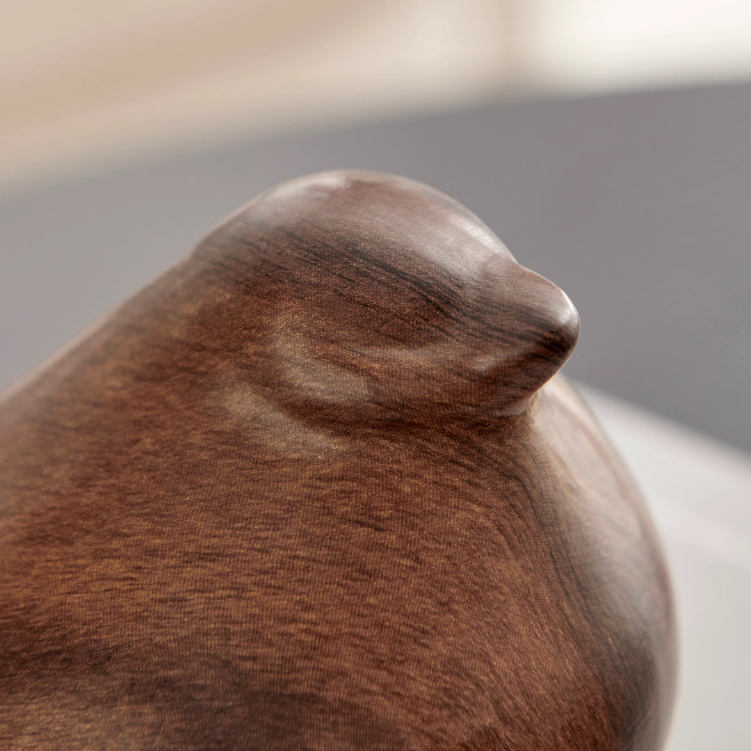 Tabletop Bird Sculptures | Walnut Finish