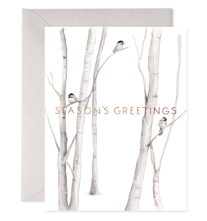 Snowy Birches | Holiday Card