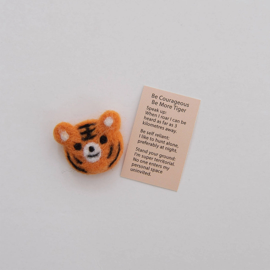 Wool Felt Tiger in a Matchbox