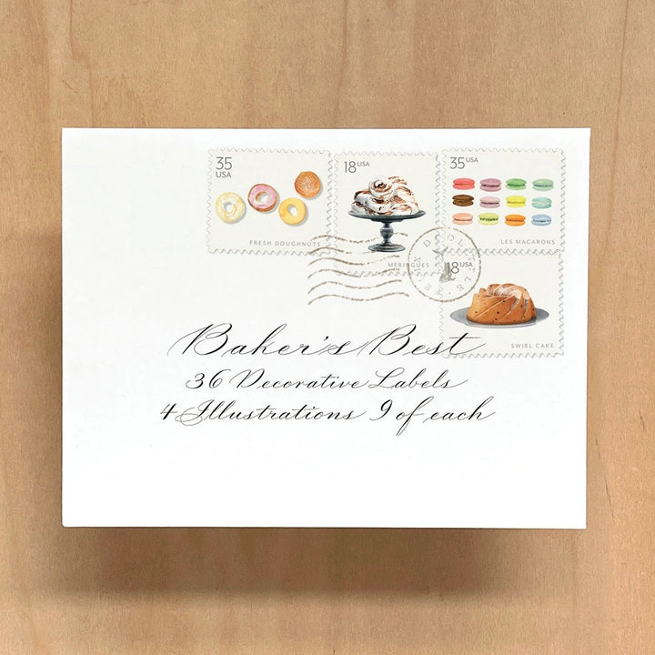 Baker's Best | Decorative Label Stickers | Set of 36