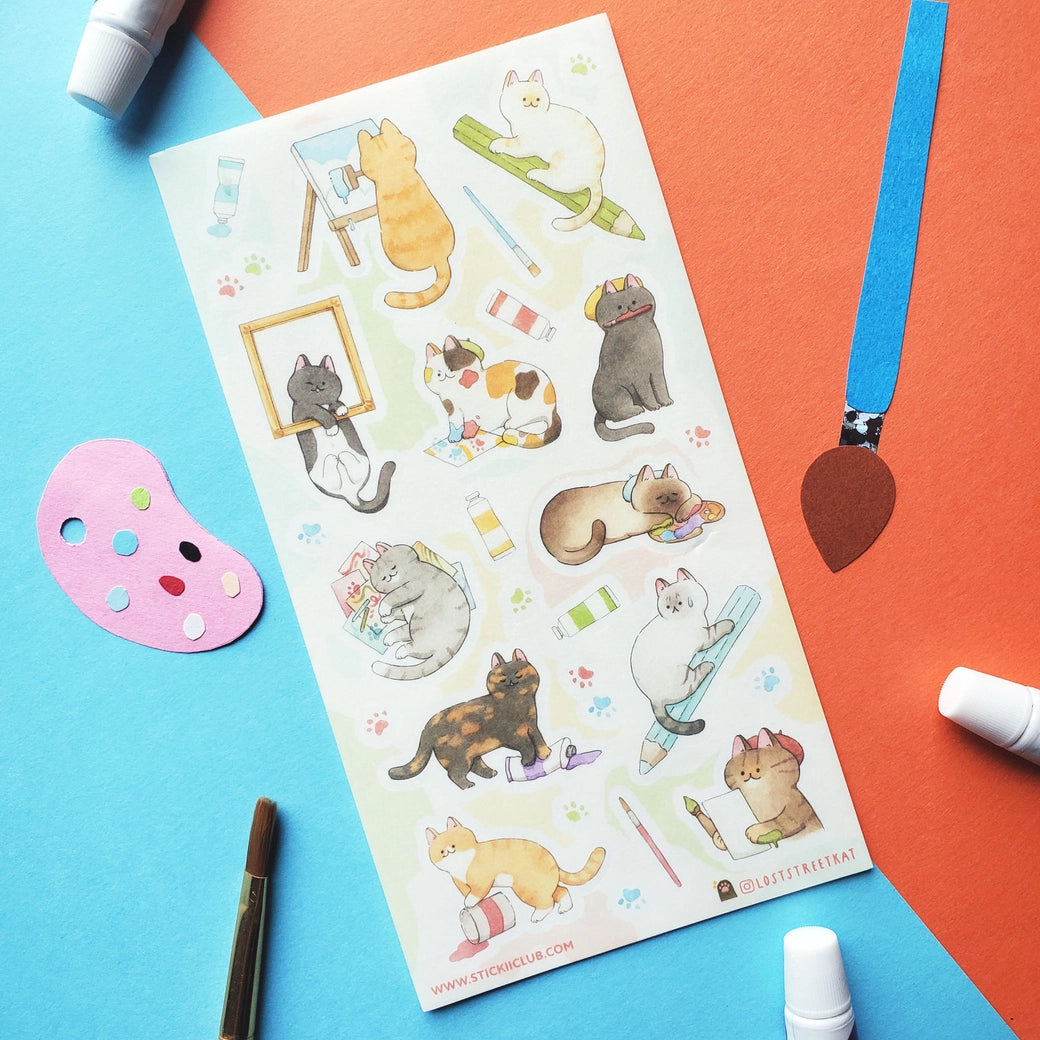 Creative Cats Sticker Sheet