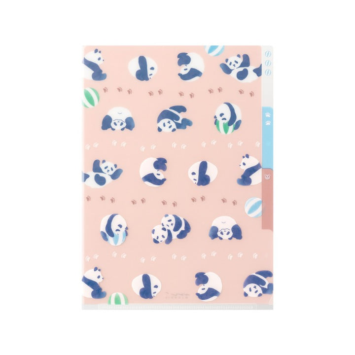 Panda 3 Pocket Clear Folder