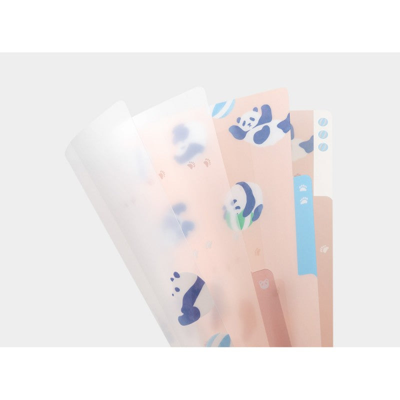 Panda 3 Pocket Clear Folder