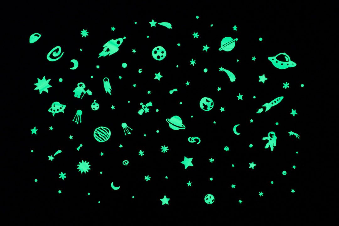 Space Adventure Glow in the Dark Stickers